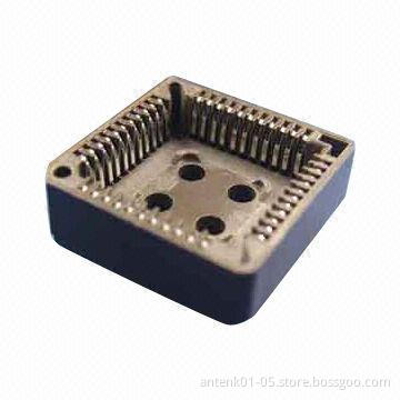 1.27/2.54mm PLCC Socket in DIP/SMT Type with Tin-plated Contact, OEM and ODM Orders Welcomed
